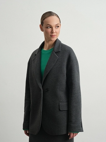 Серый жакет из футера Muscari