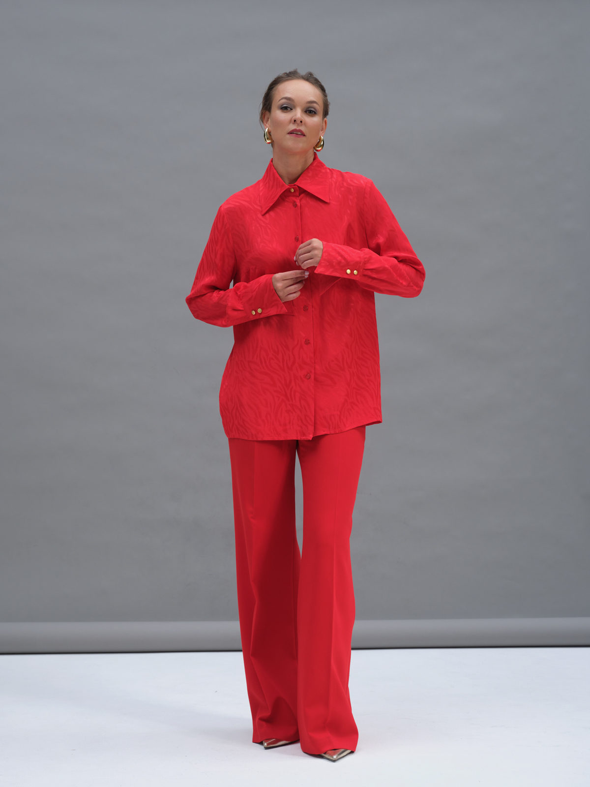 Жаккардовая блуза Andromeda