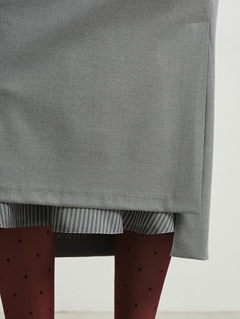 Юбка с воланом в полоску Viola