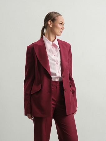 Жакет в винном оттенке Iris