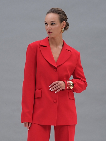 Красный силуэтный жакет Aphrodite