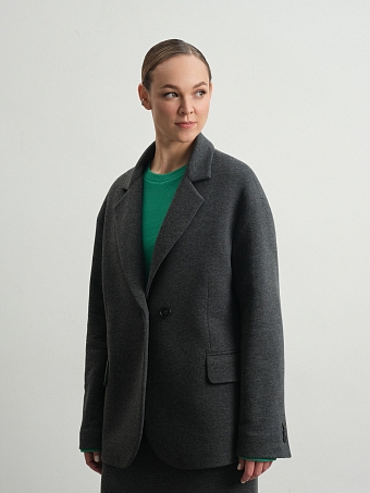 Серый жакет из футера Muscari