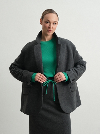 Серый жакет из футера Muscari