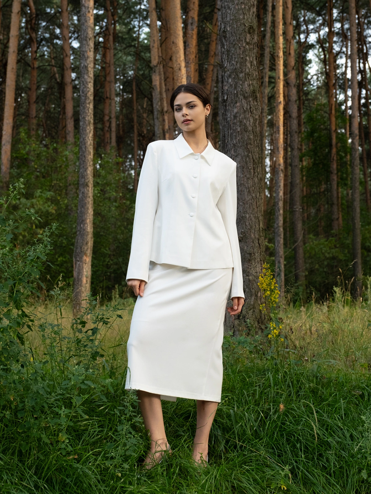 Белая юбка lady in white