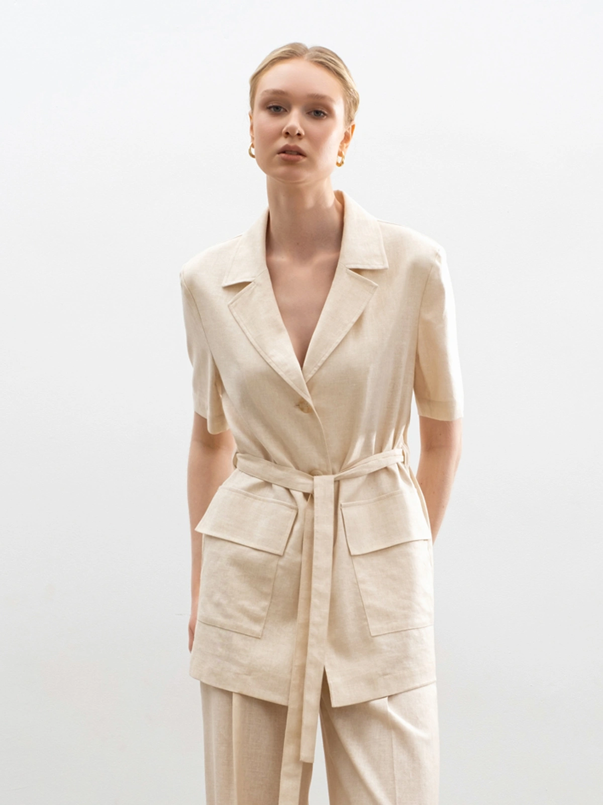 Соломенный жакет на кулиске