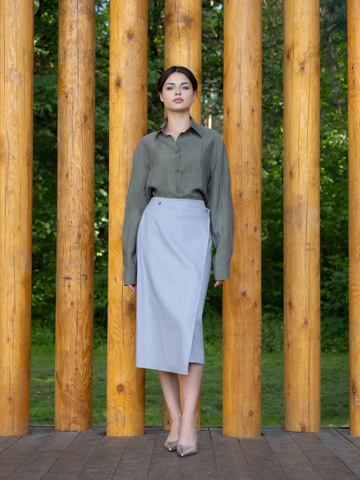 Юбка с отлетной деталью hedonist