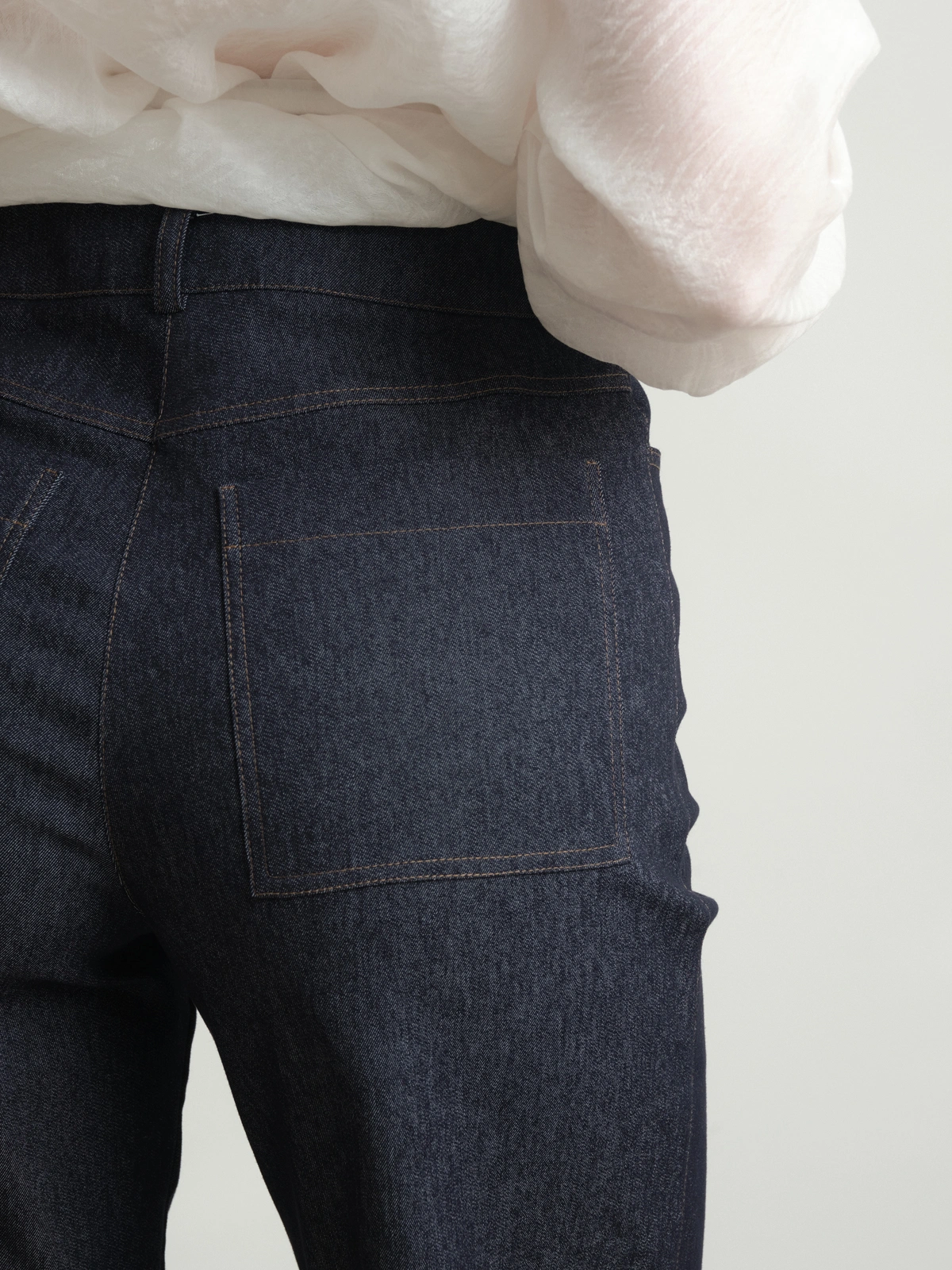 Синие брюки из денима Rawness