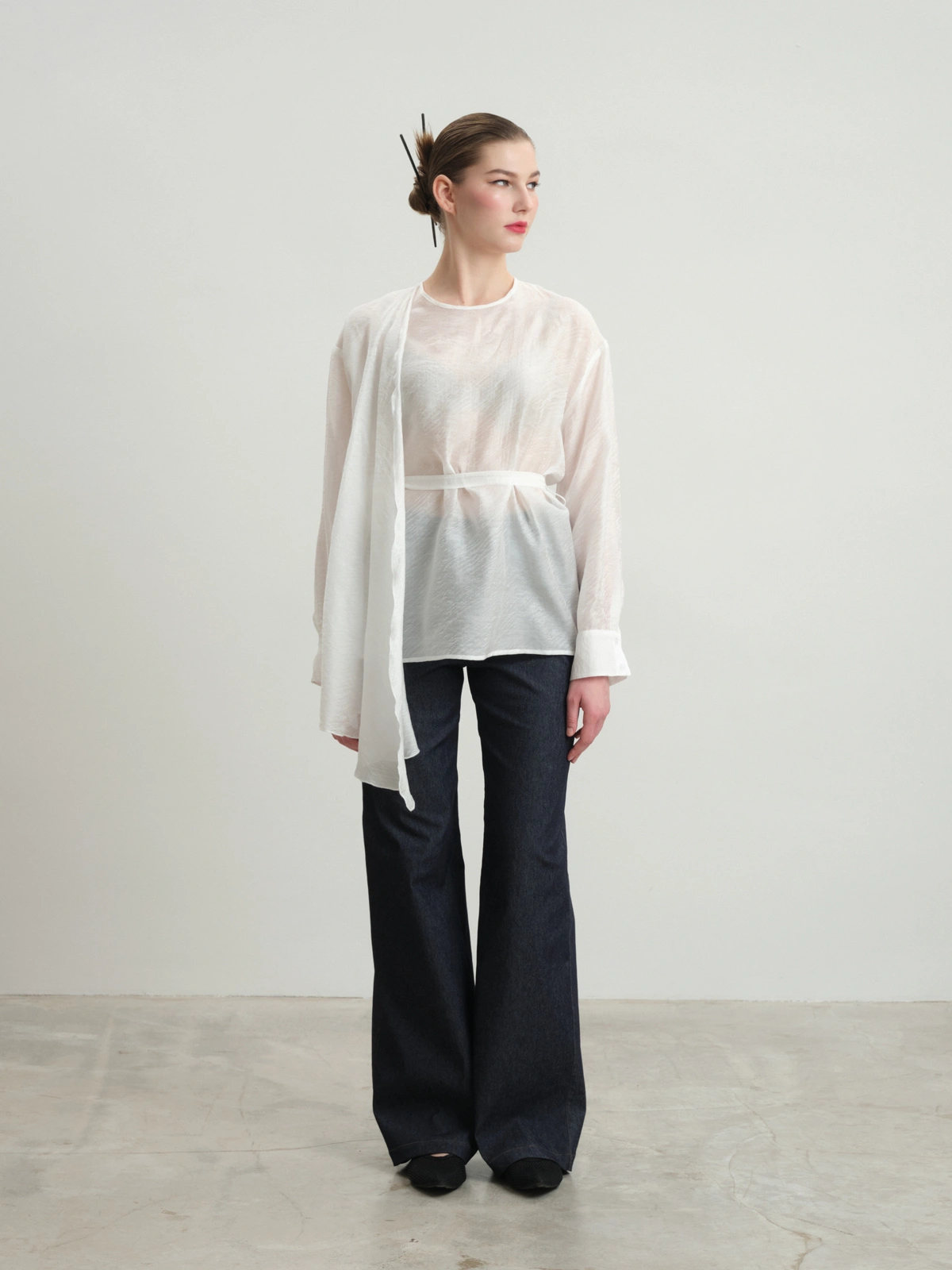 Синие брюки из денима Rawness