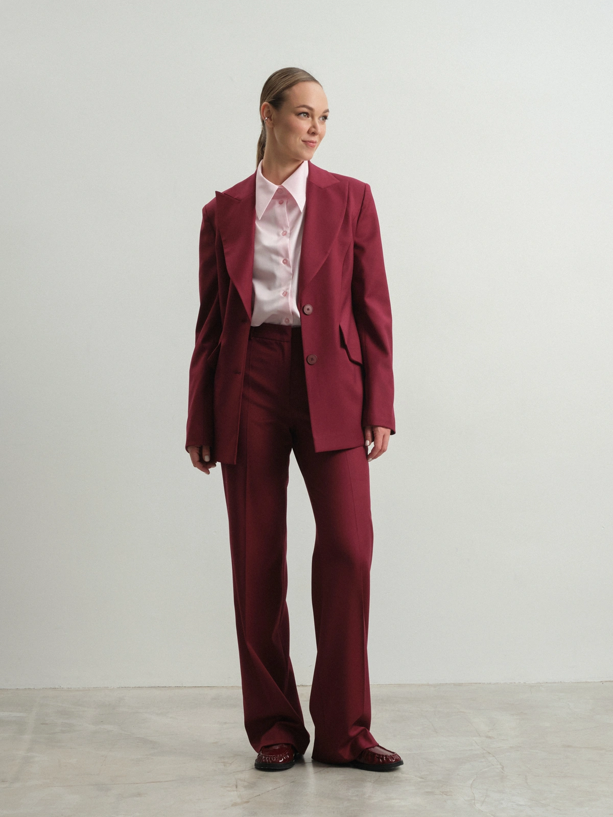 Брюки в винном оттенке Iris