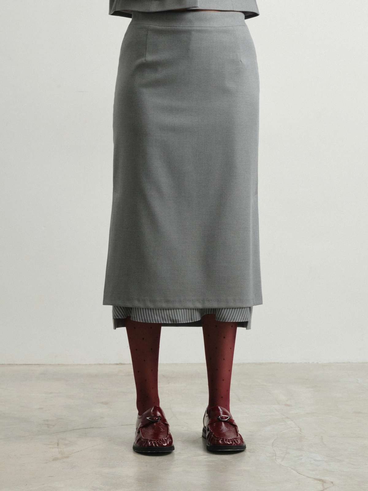 Юбка с воланом в полоску Viola