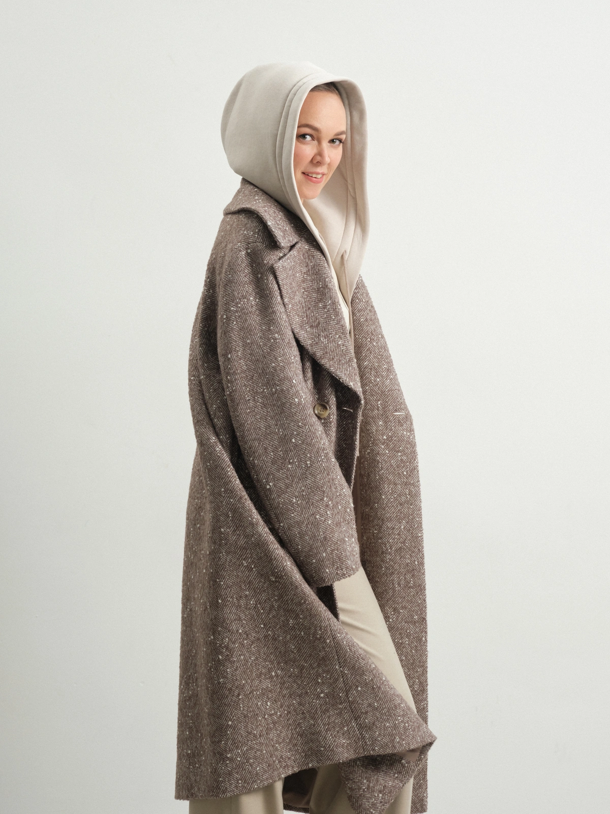 Пальто с капюшоном Hyacinth