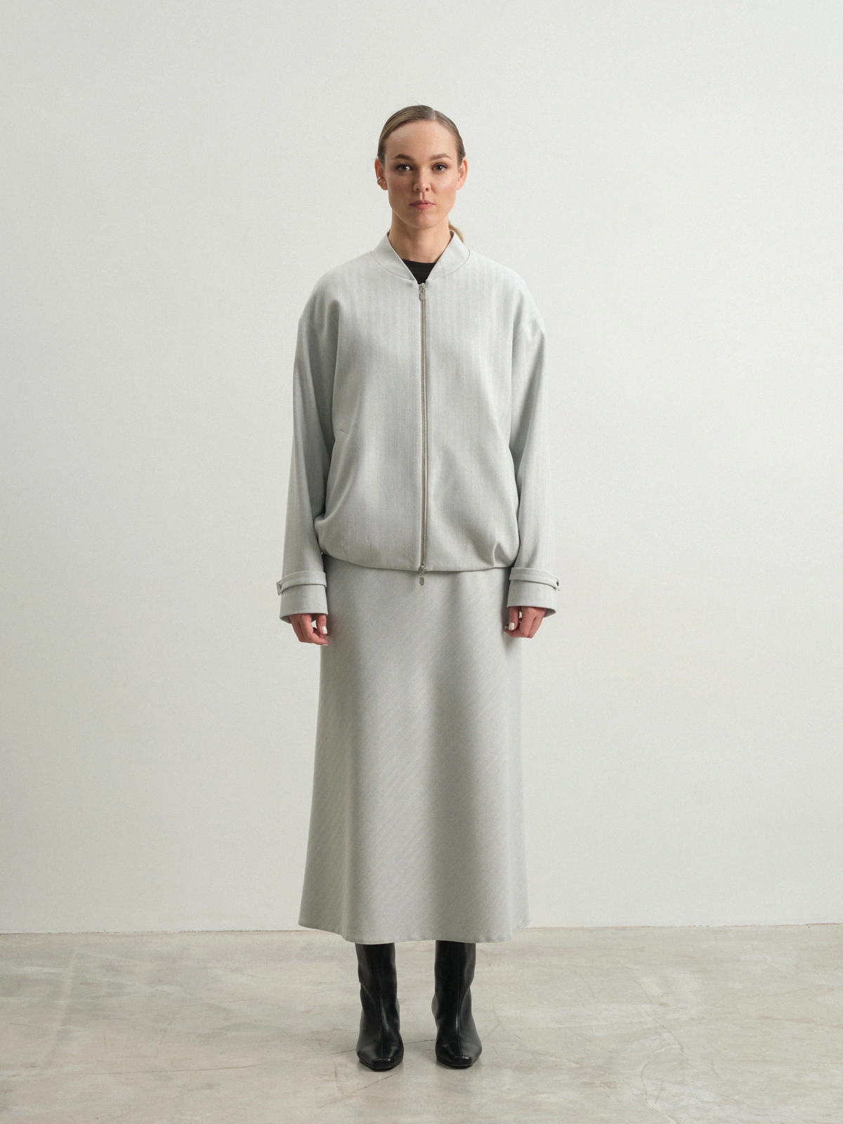 Светло-серая юбка Anemone