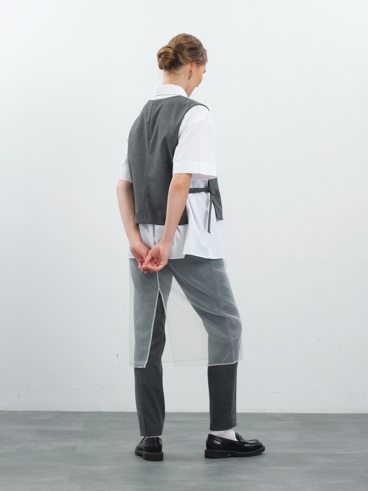 Молочная юбка из органзы