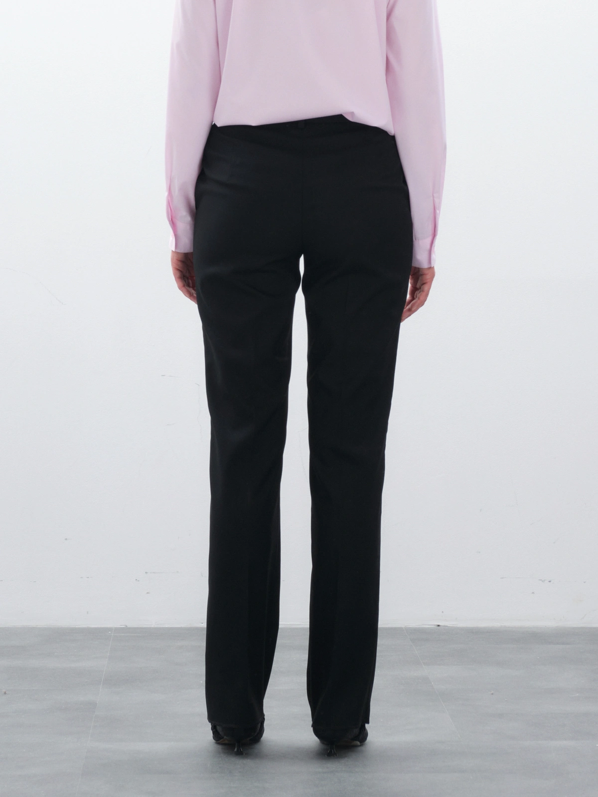 Прямые черные брюки new