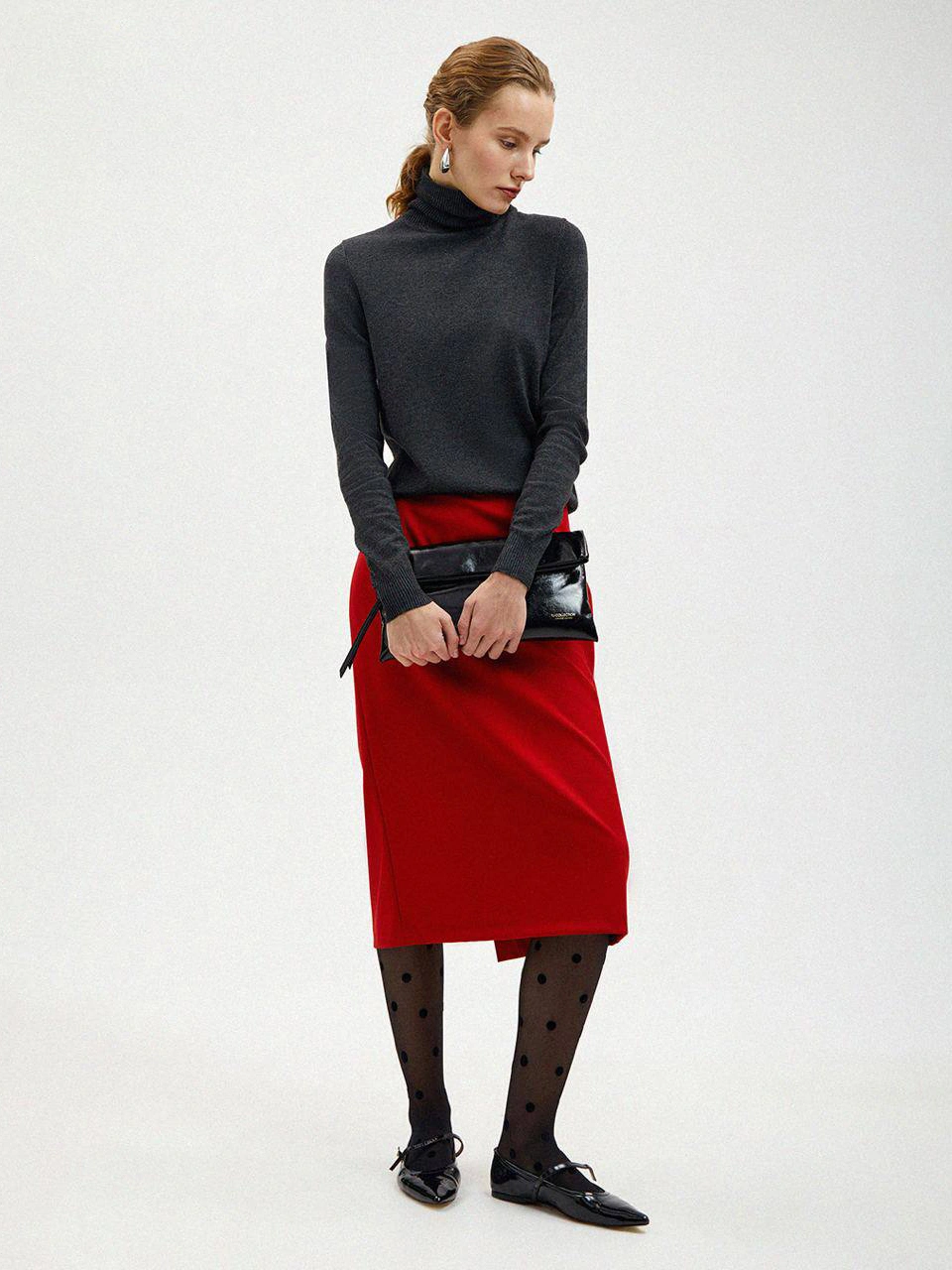 Красная юбка lady in red