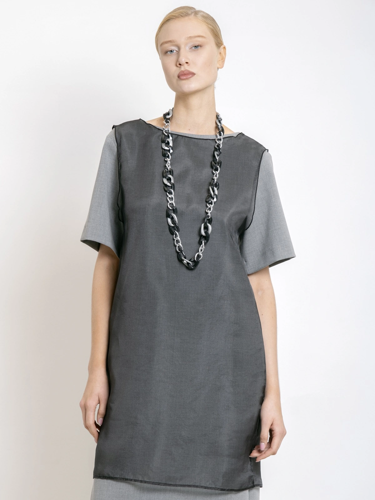 Двухслойное платье футляр