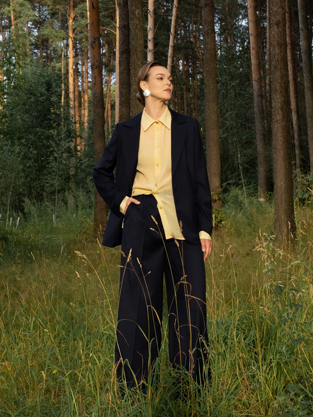 Жакет классический синий