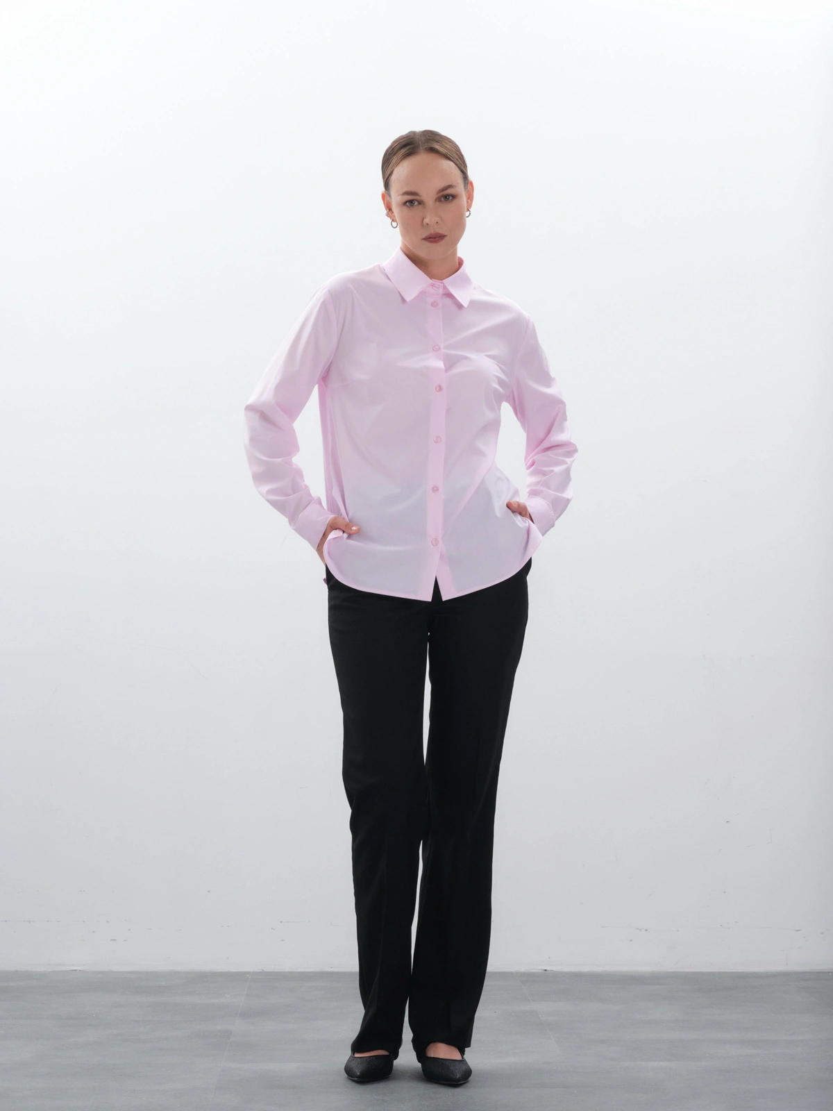 Прямые черные брюки new