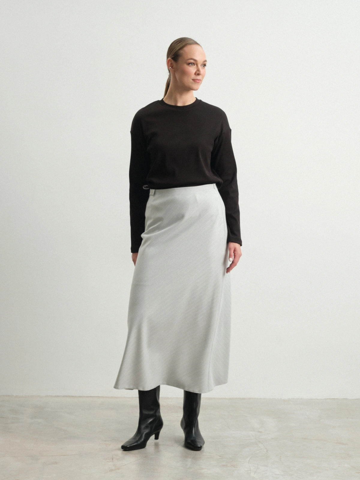 Светло-серая юбка Anemone