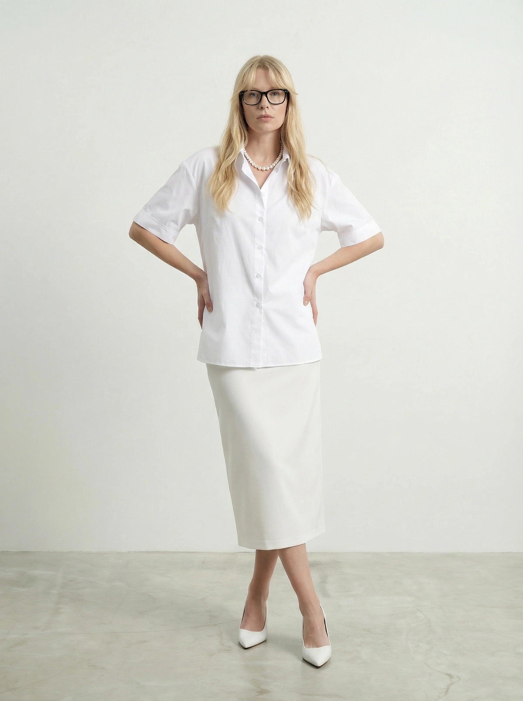 Белая юбка lady in white