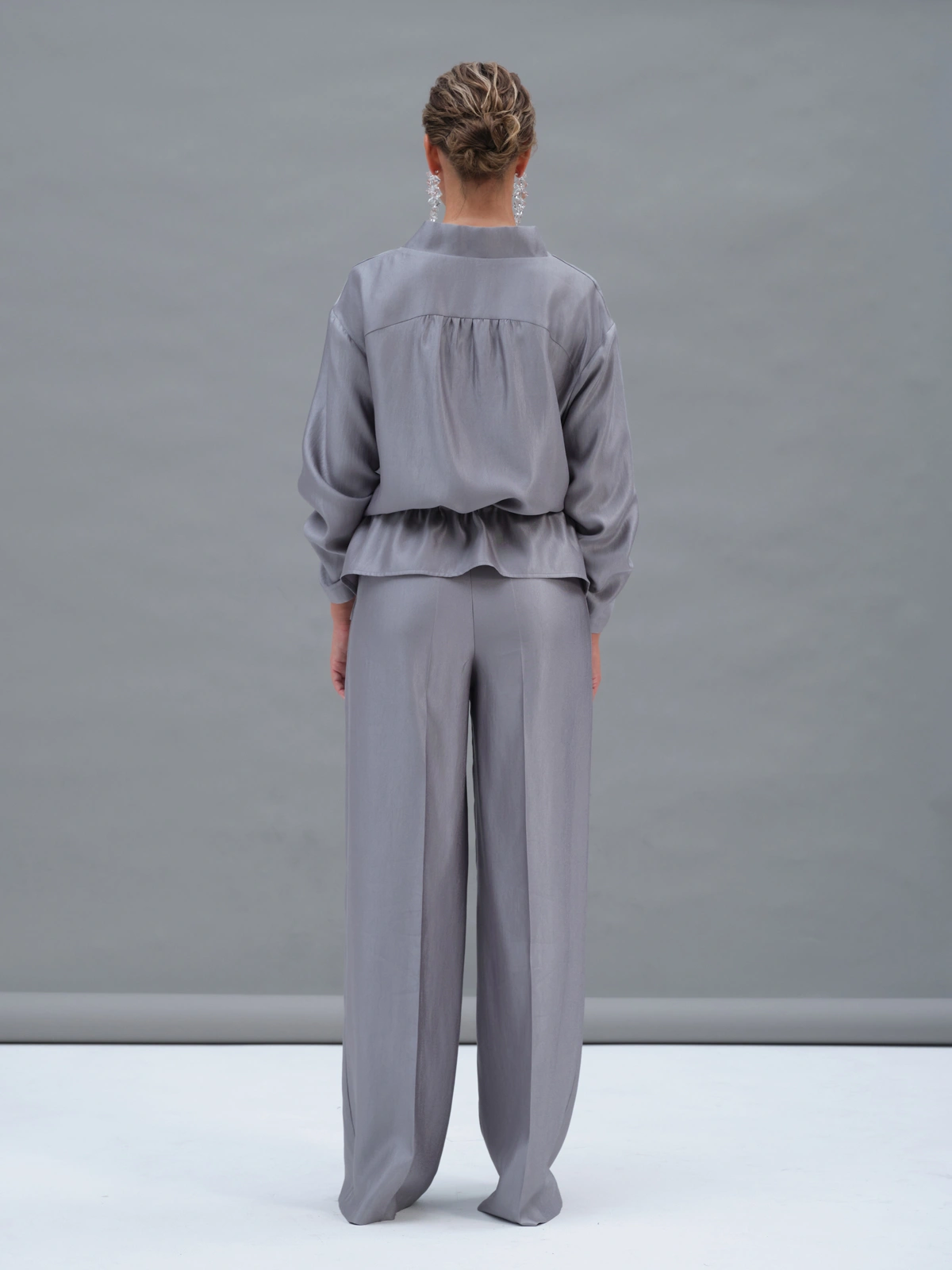 Серебряные брюки Selene