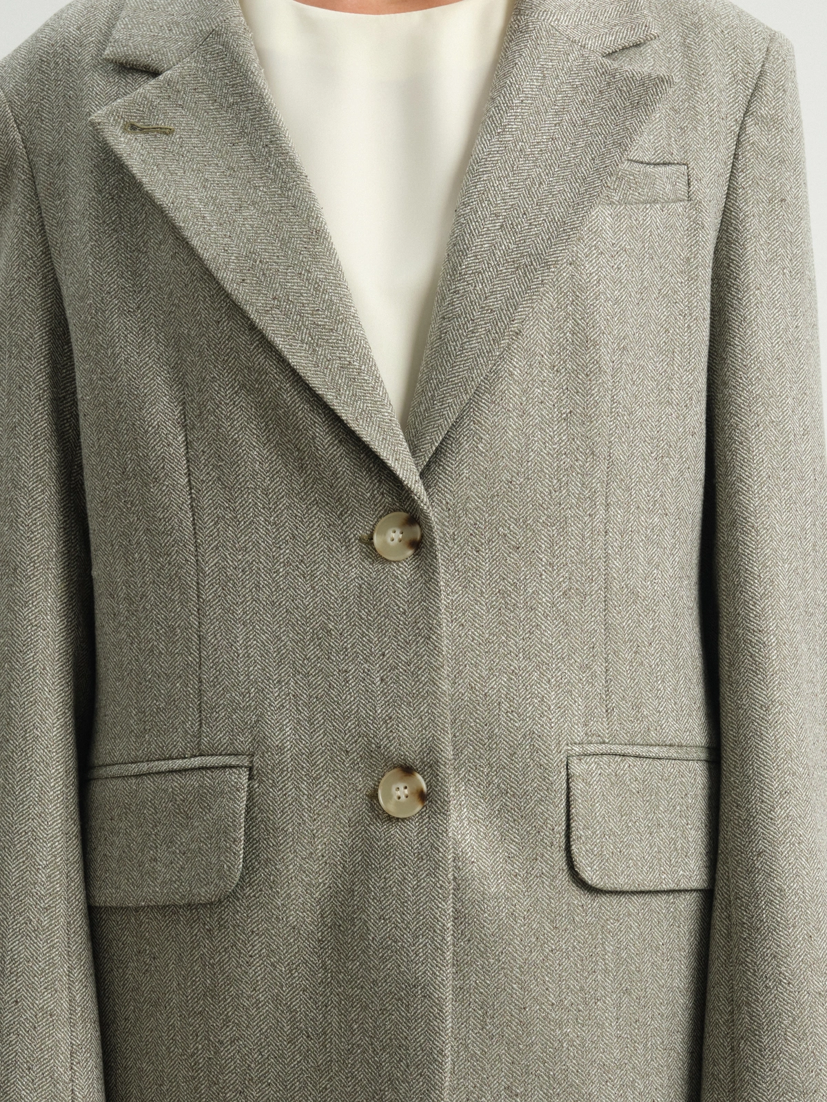 Зеленый меланжевый жакет Elegance