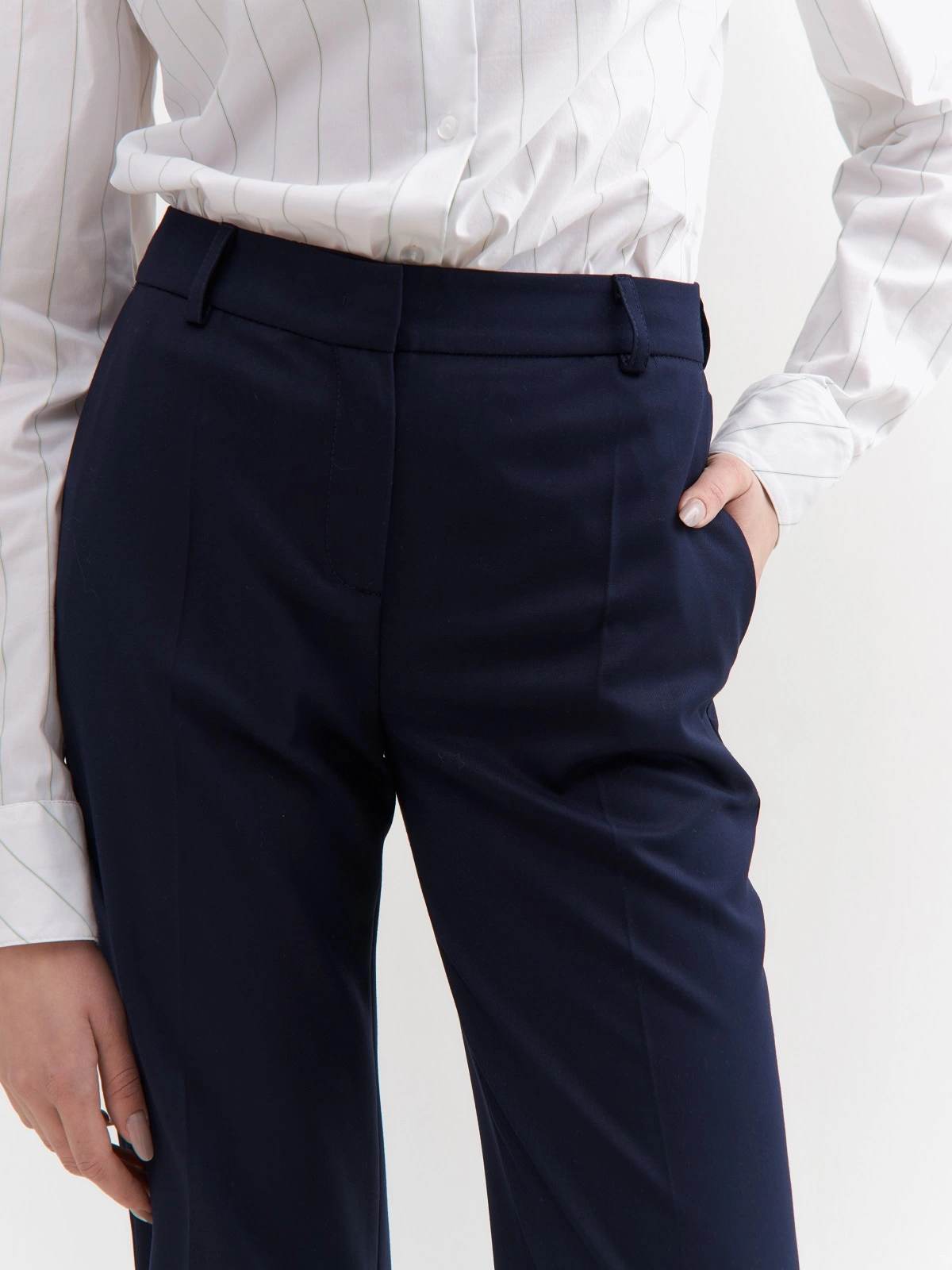 Синие базовые брюки