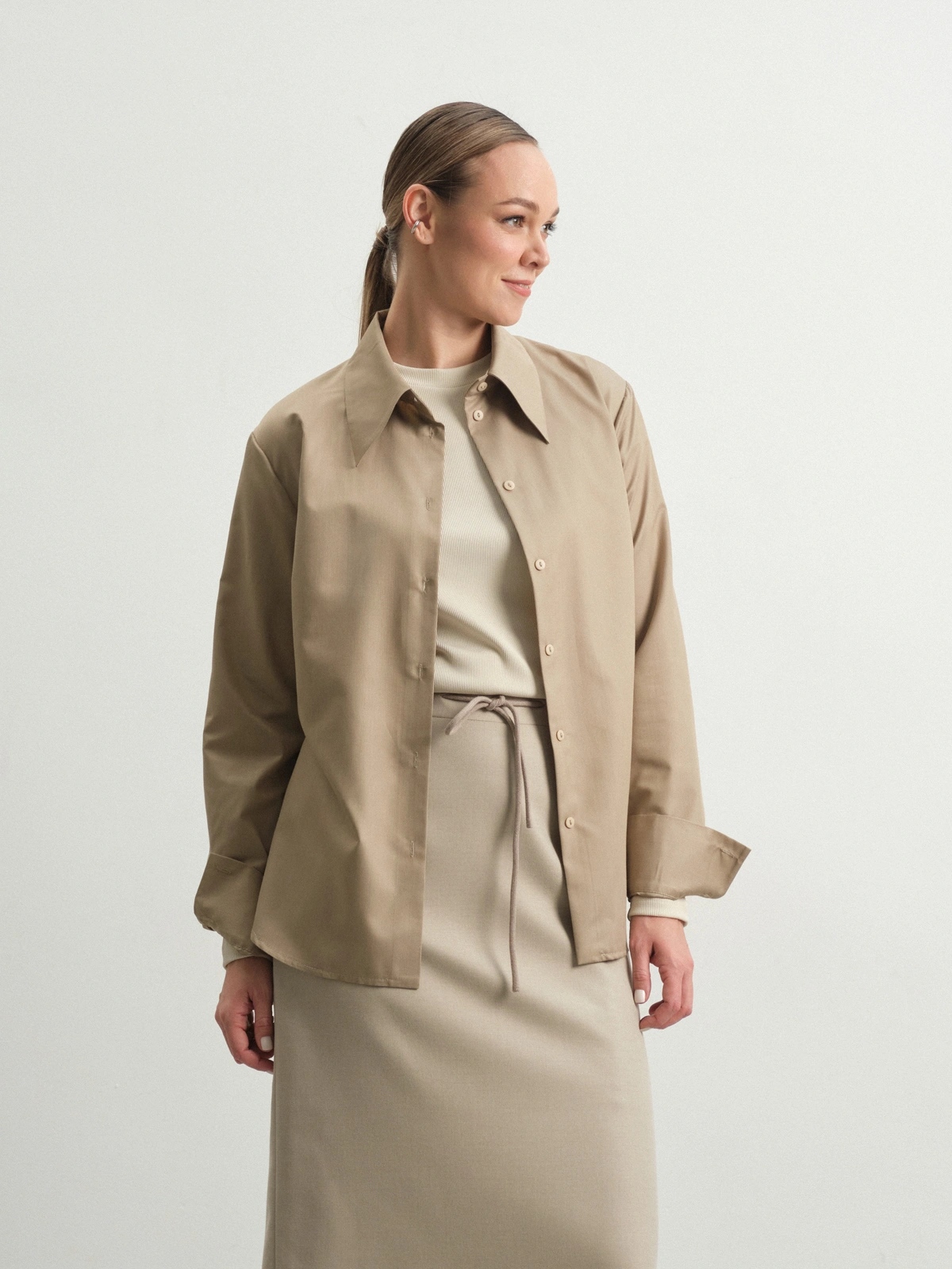 Рубашка с акцентными деталями Skilla