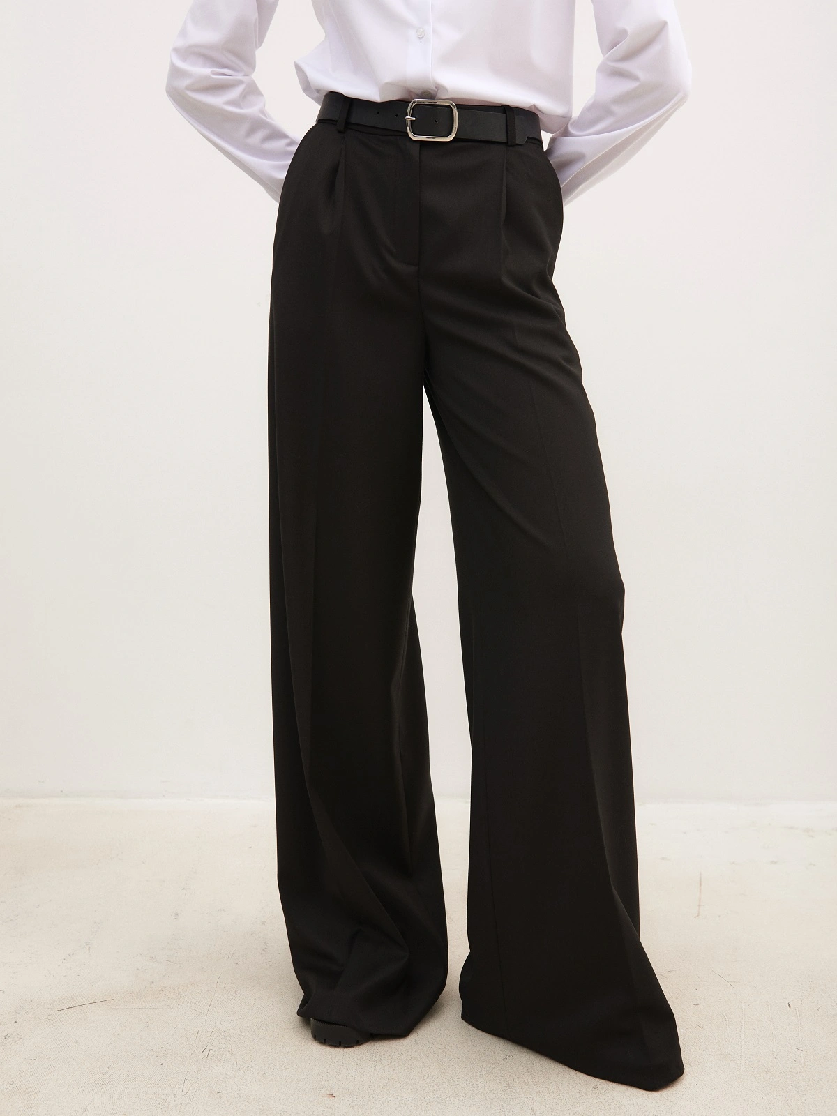 Черные брюки палаццо new