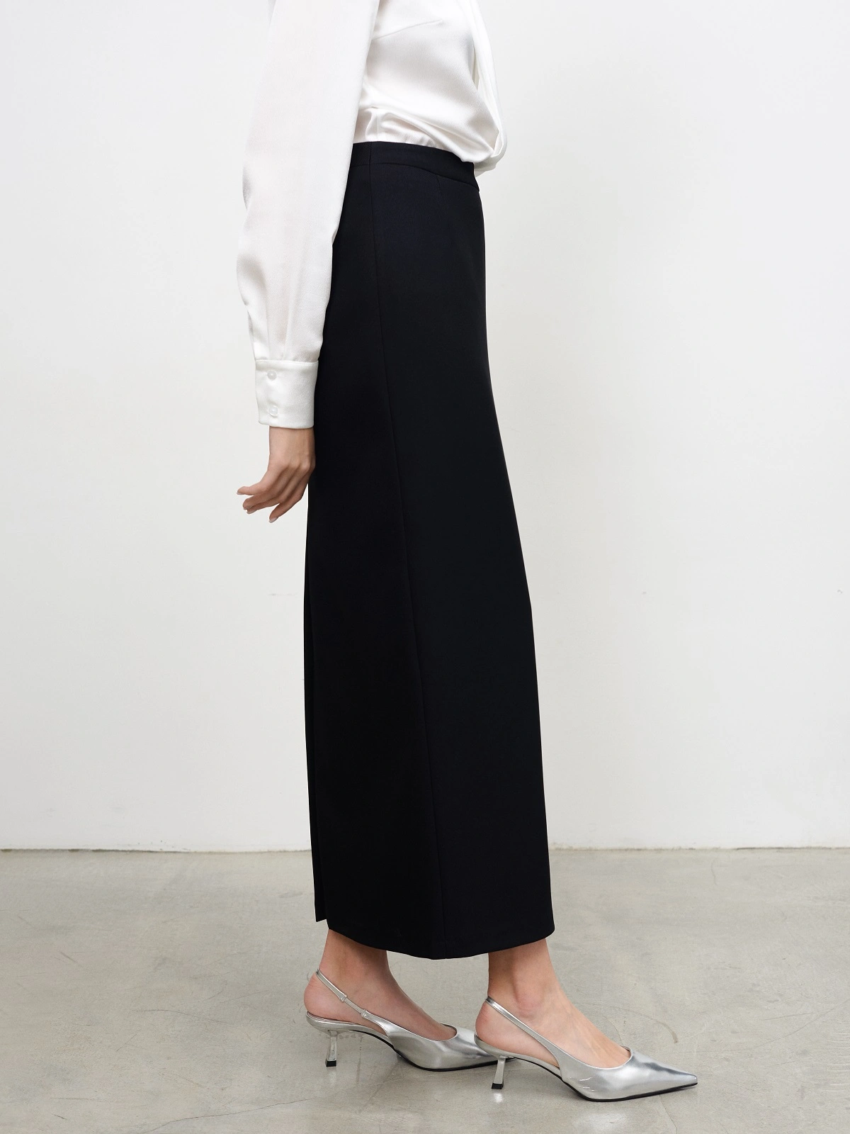 Черная юбка макси