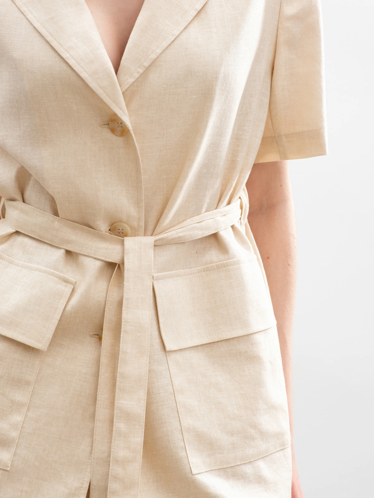 Соломенный жакет на кулиске