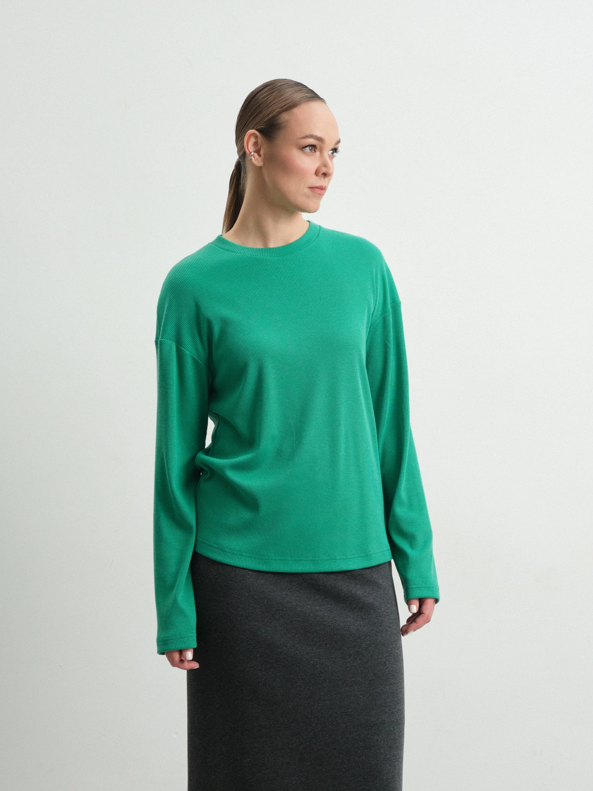 Лонгслив в рубчик Adonis