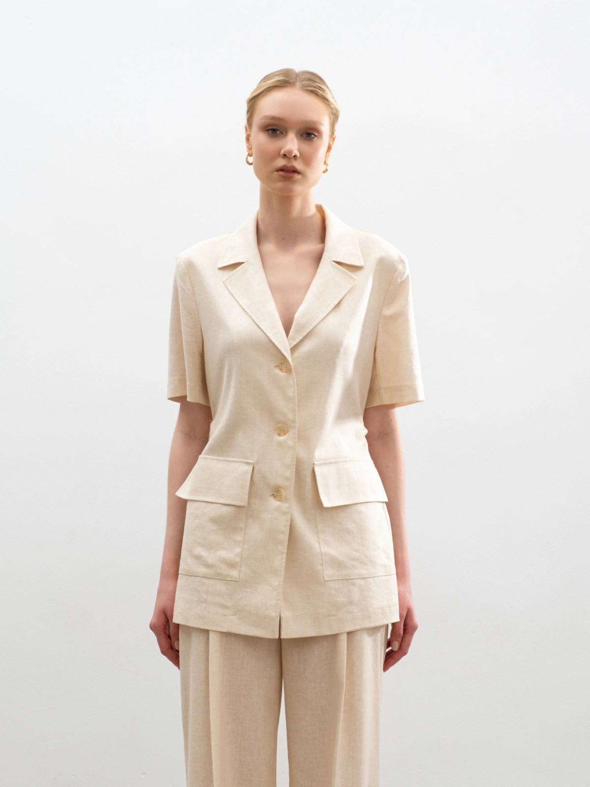 Соломенный жакет на кулиске