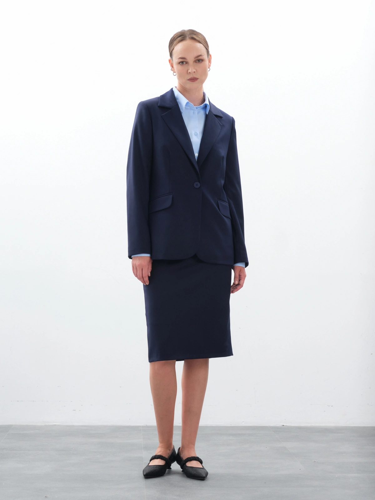 Жакет классический синий