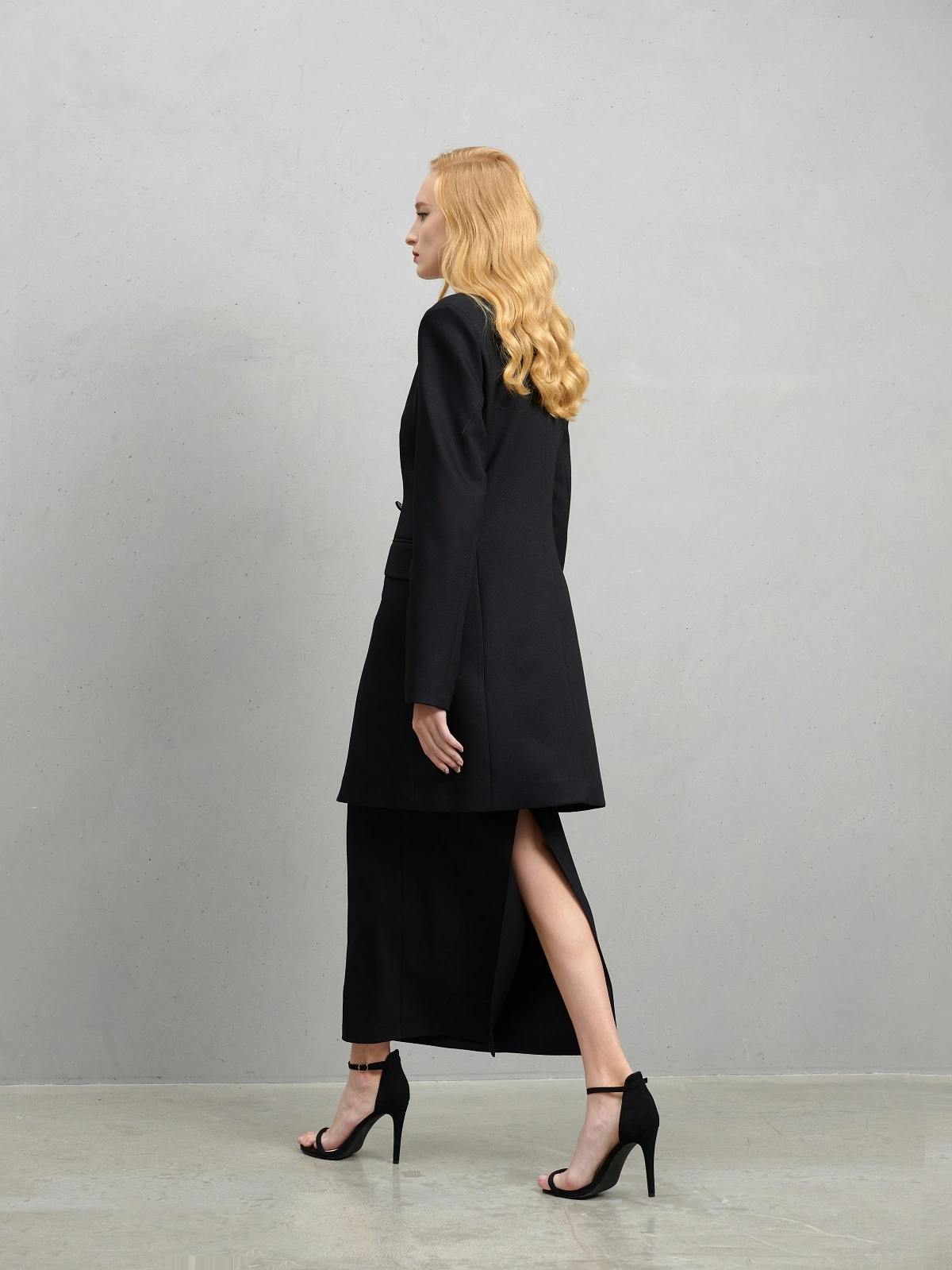 Черная юбка макси