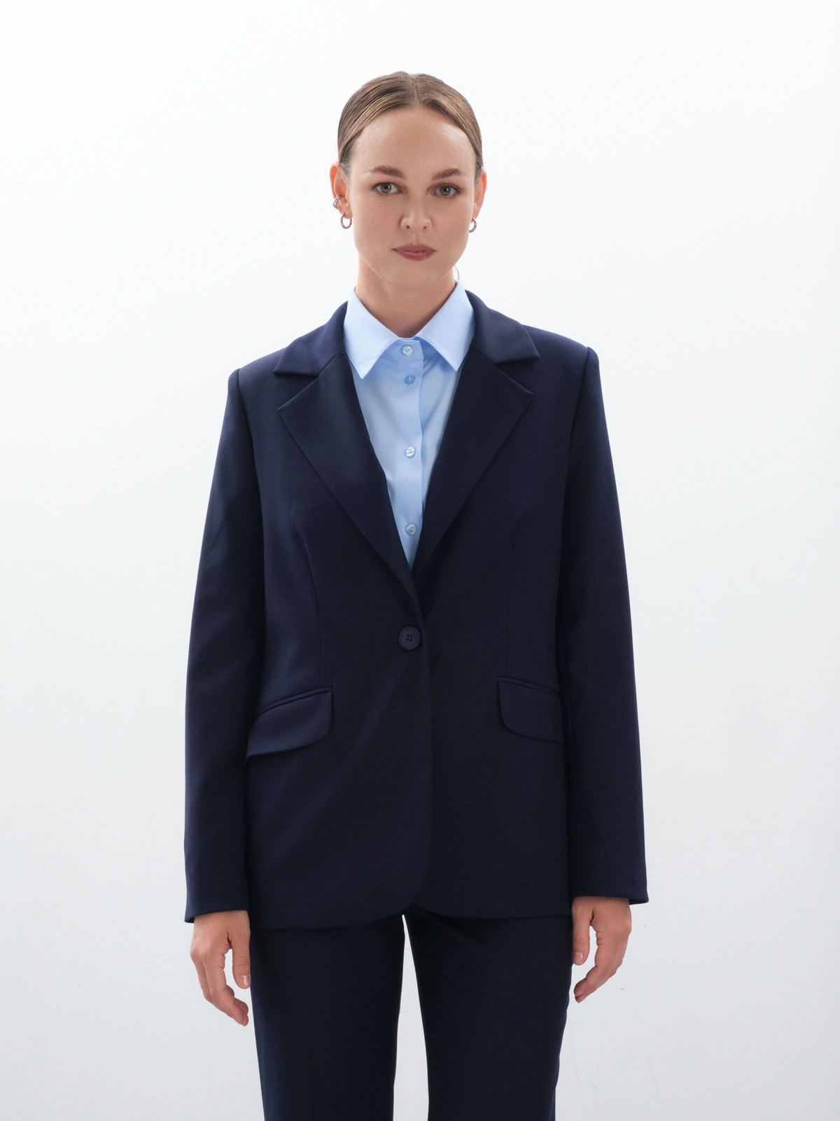 Жакет классический синий