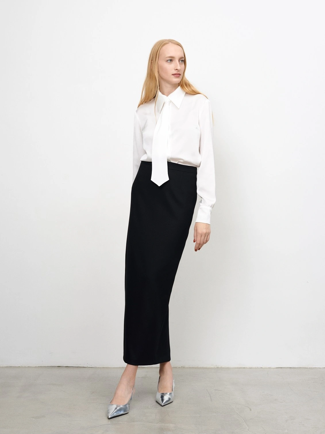 Черная юбка макси