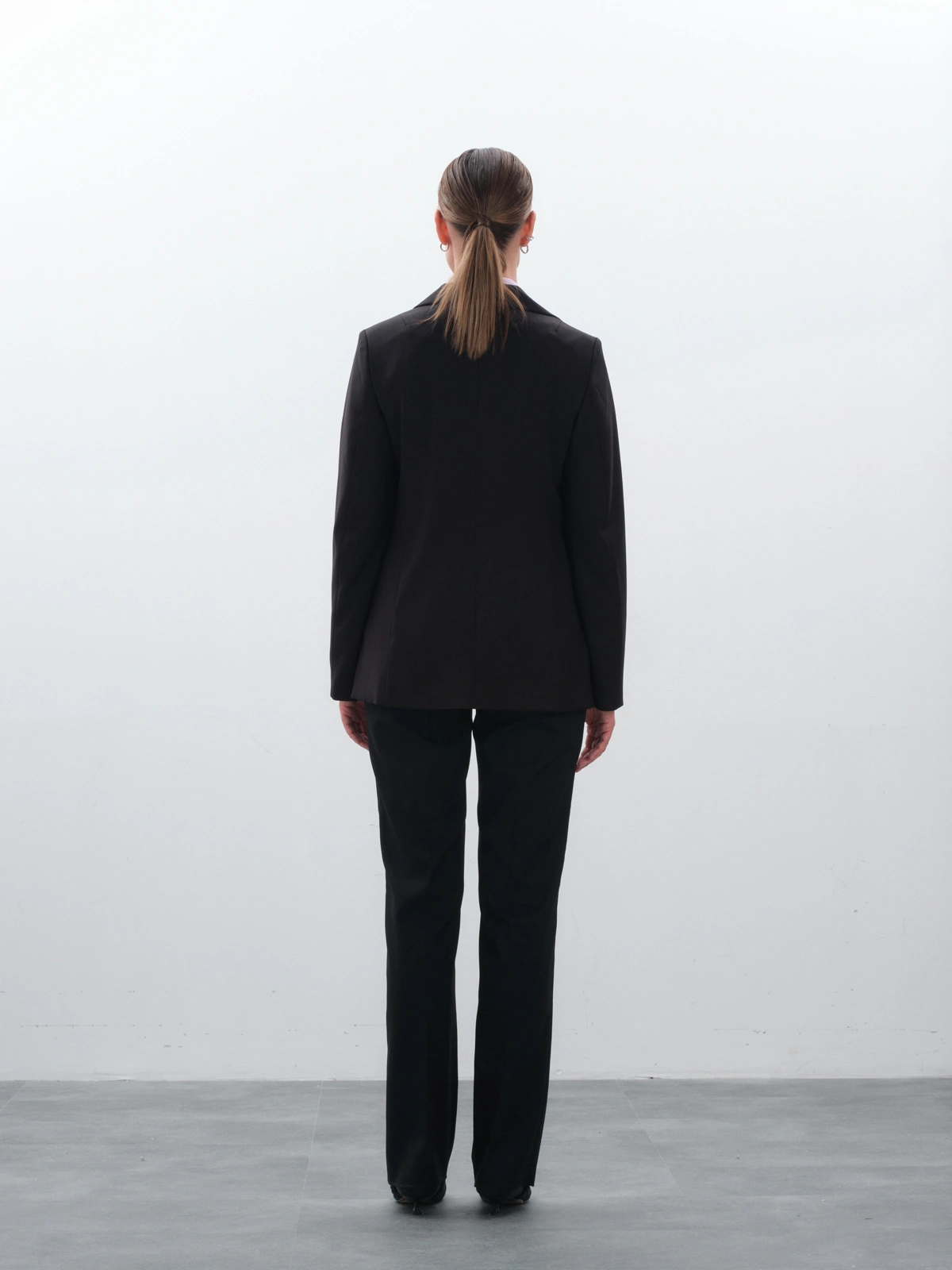 Прямые черные брюки new