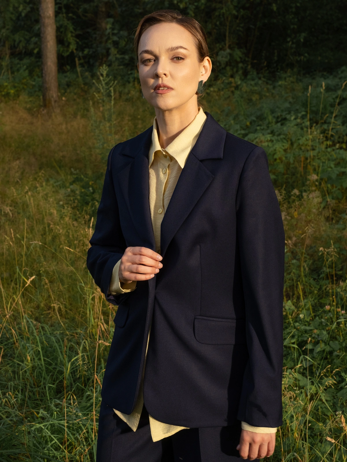 Жакет классический синий