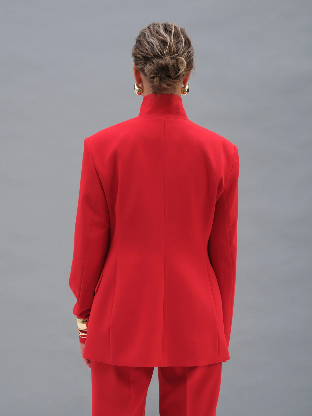 Красный силуэтный жакет Aphrodite