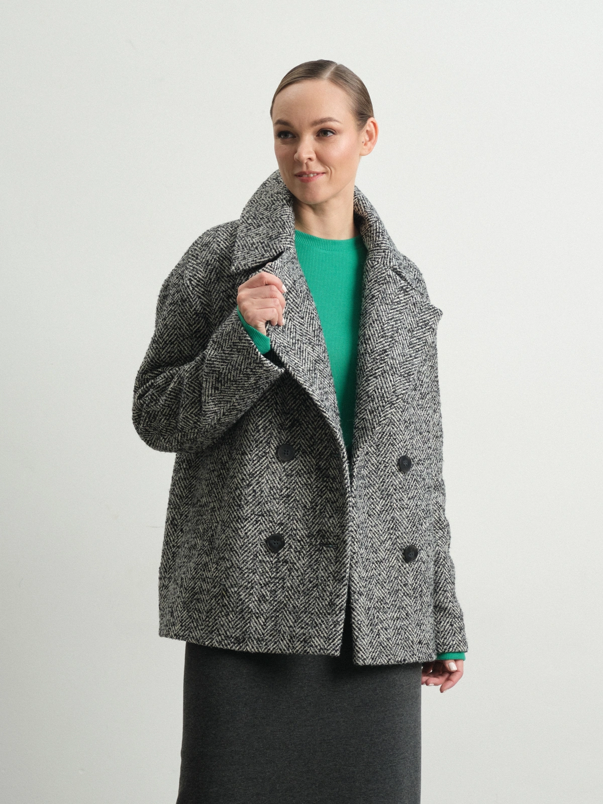 Полупальто с капюшоном Crocus