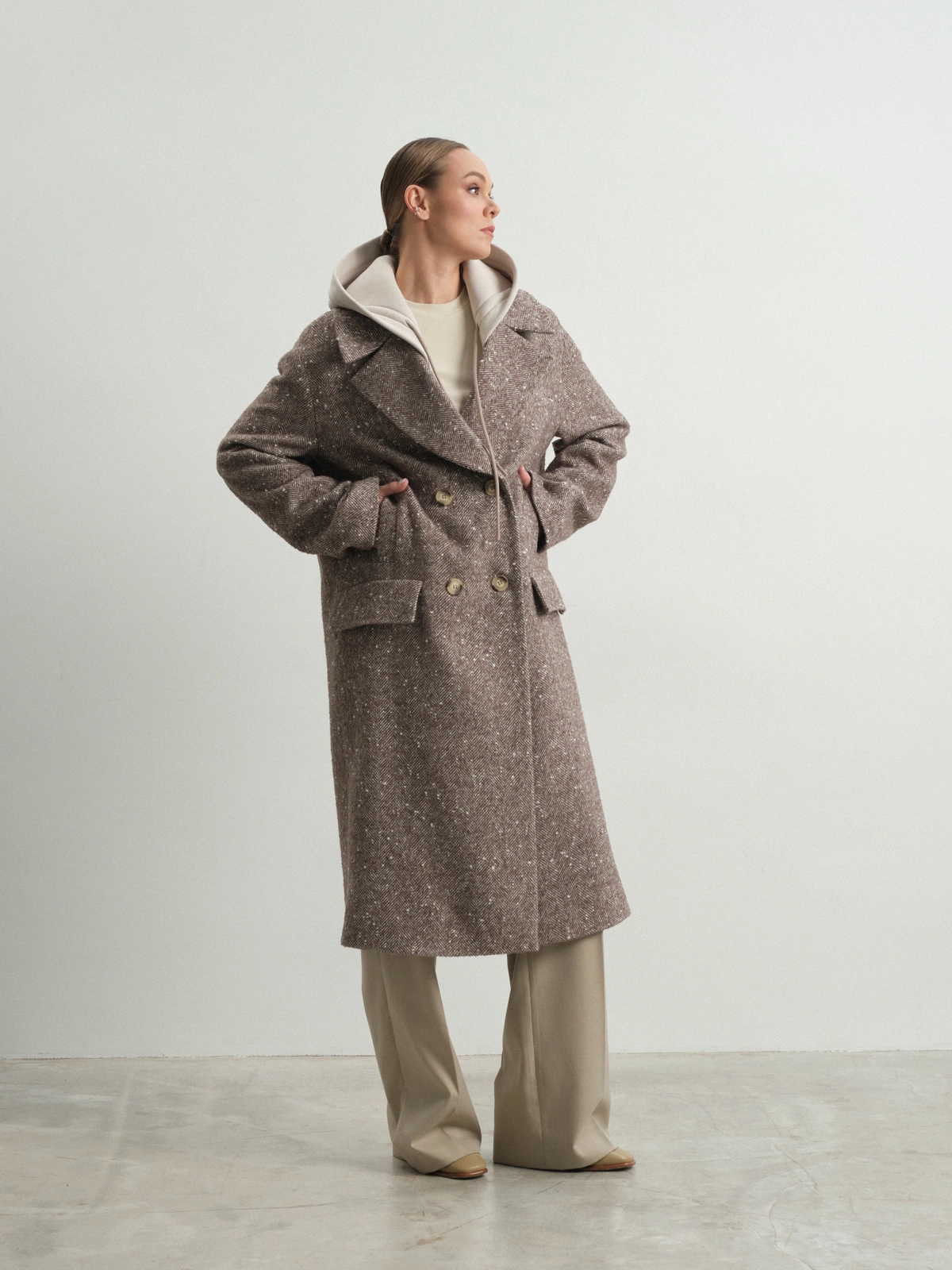 Пальто с капюшоном Hyacinth