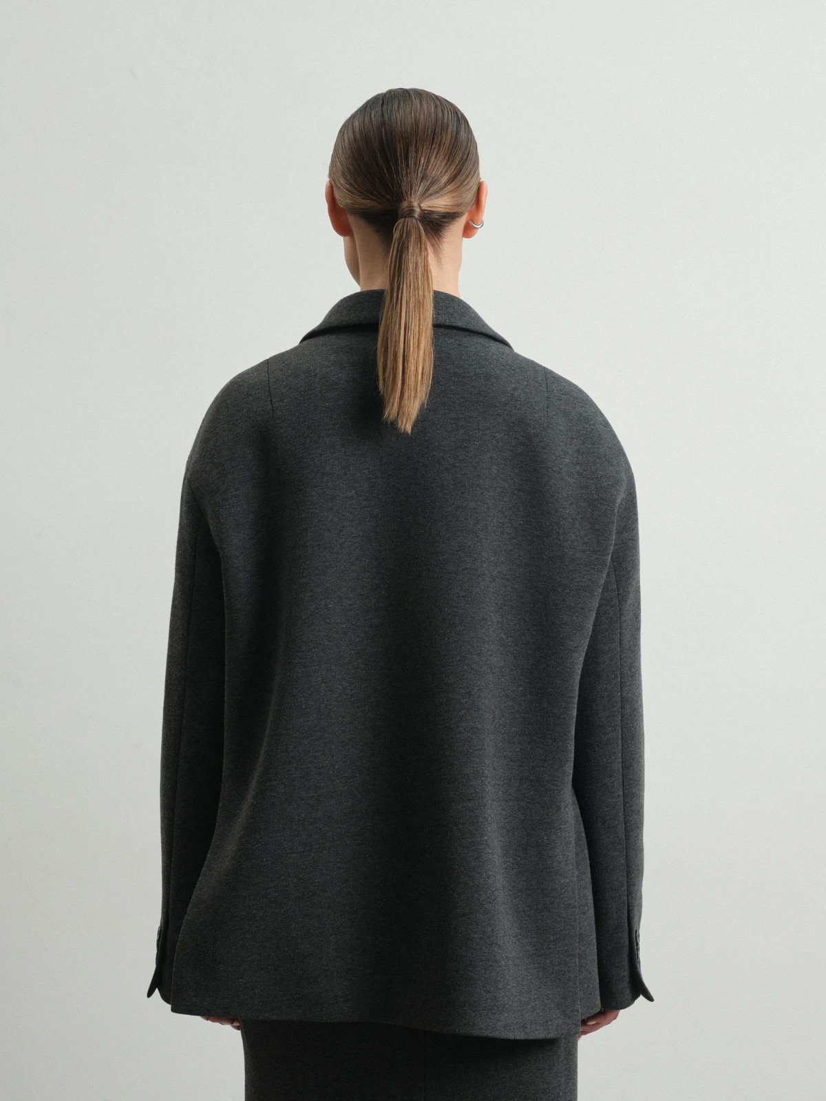 Серый жакет из футера Muscari