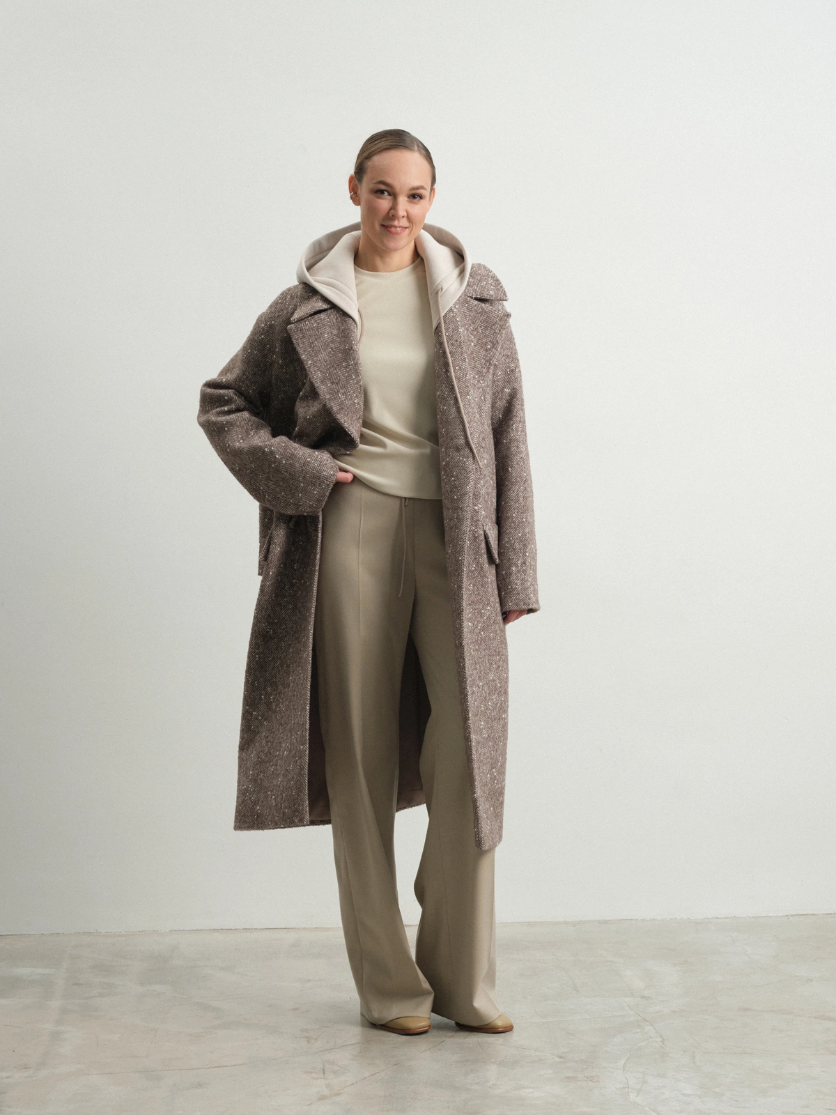 Пальто с капюшоном Hyacinth