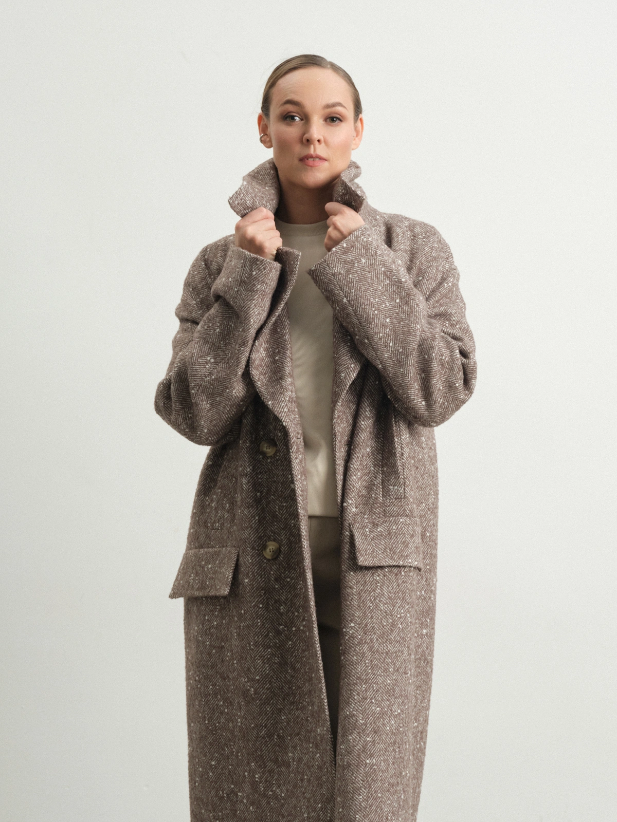 Пальто с капюшоном Hyacinth