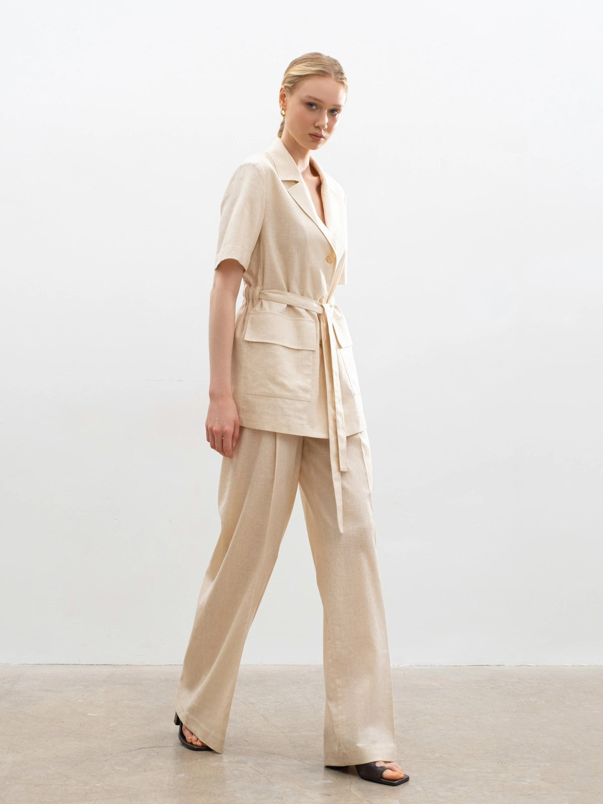 Соломенный жакет на кулиске