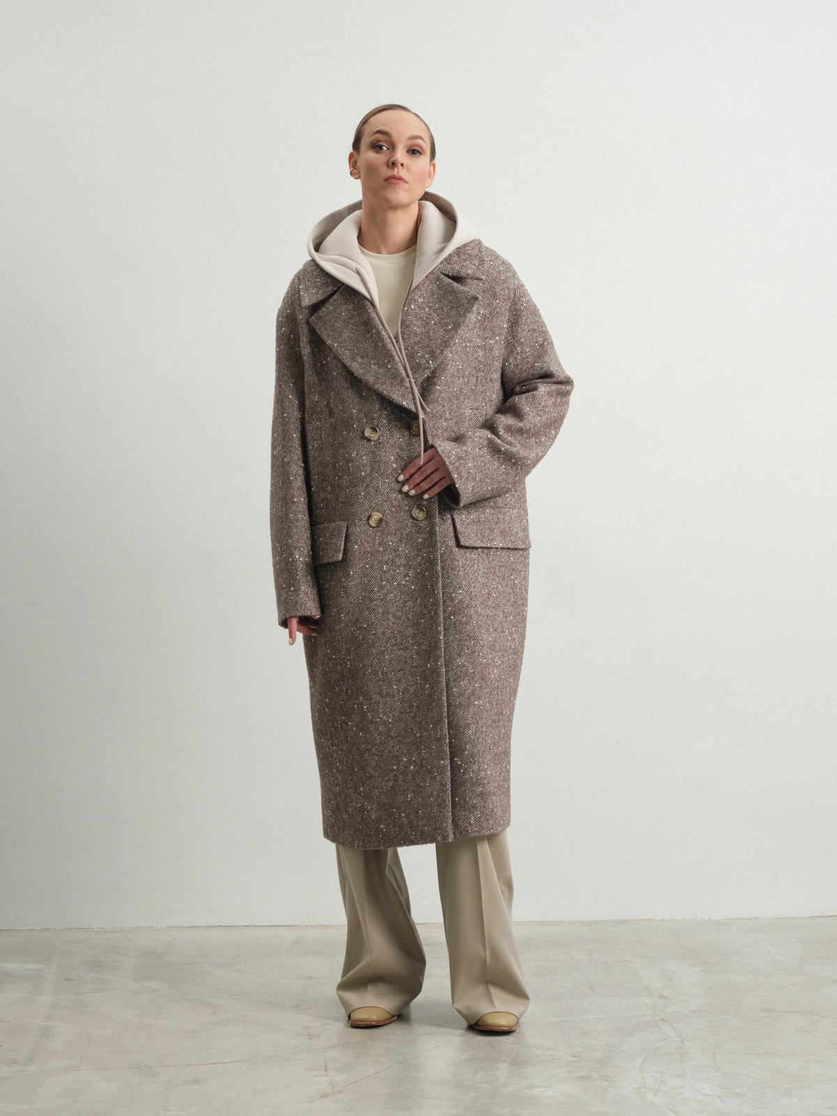 Пальто с капюшоном Hyacinth