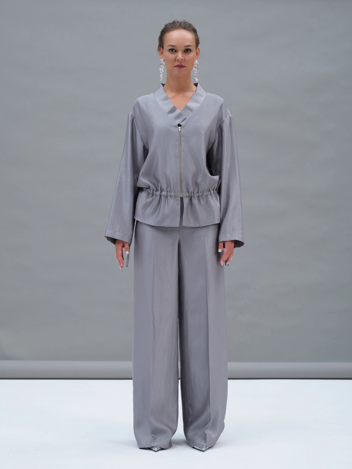 Серебряные брюки Selene