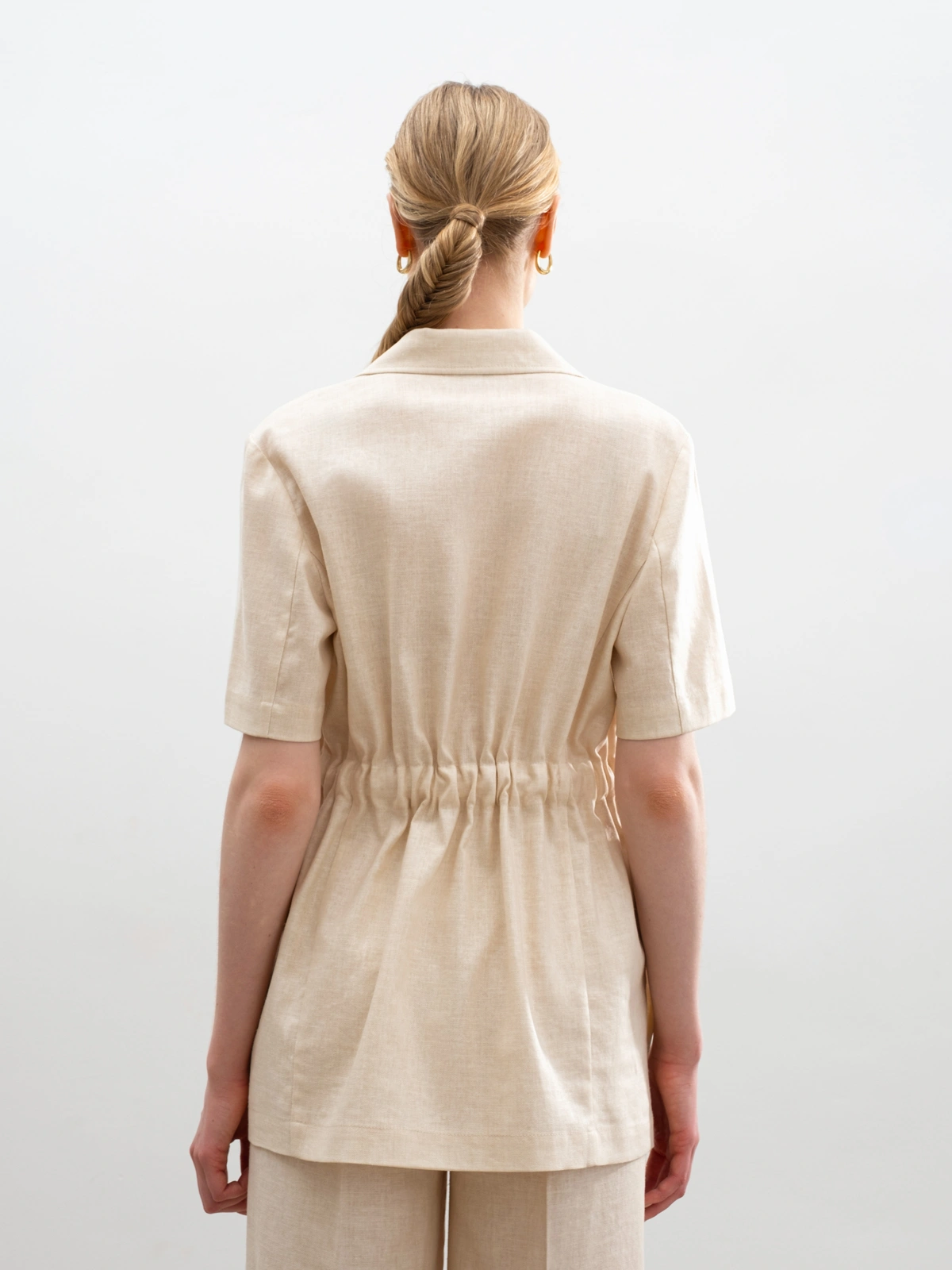 Соломенный жакет на кулиске