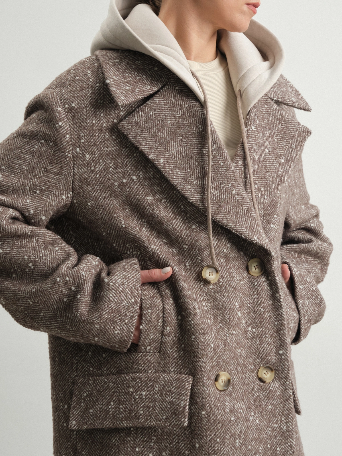 Пальто с капюшоном Hyacinth